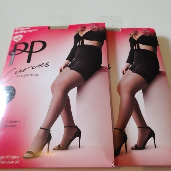 Nude plus size tights 2 for$25 - Picture 1 of 3